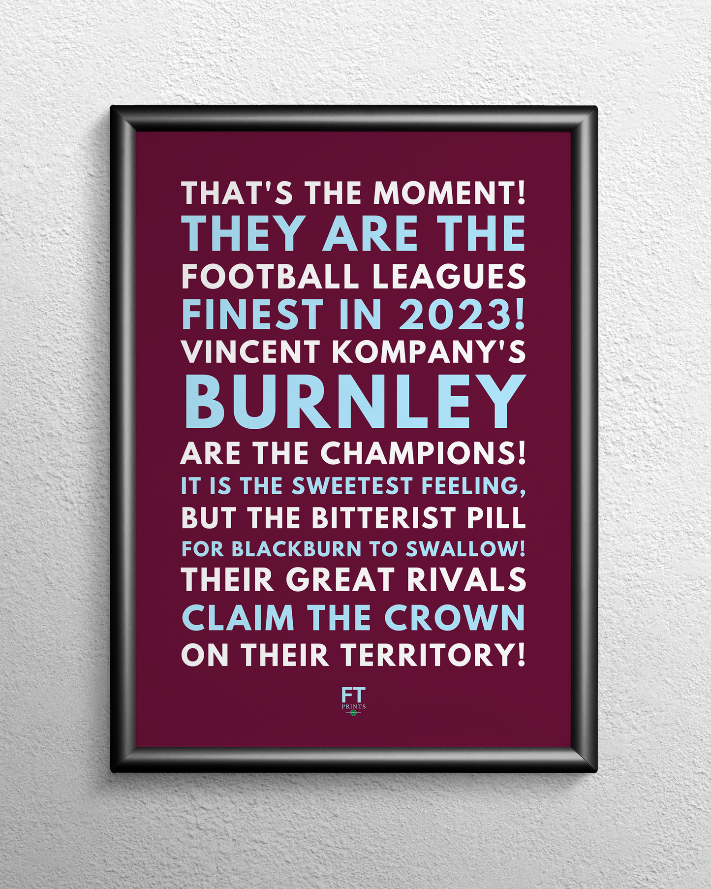 Burnley are the Champions!