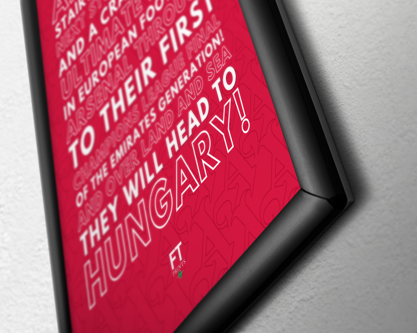 Arsenal - Next stop, Budapest! (White)
