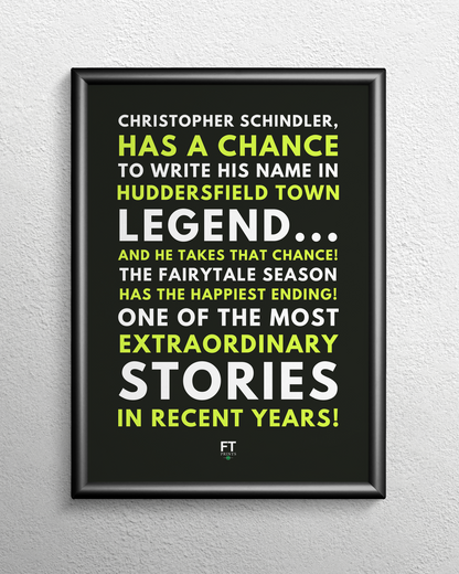 Christopher Schindler - Huddersfield Town legend!