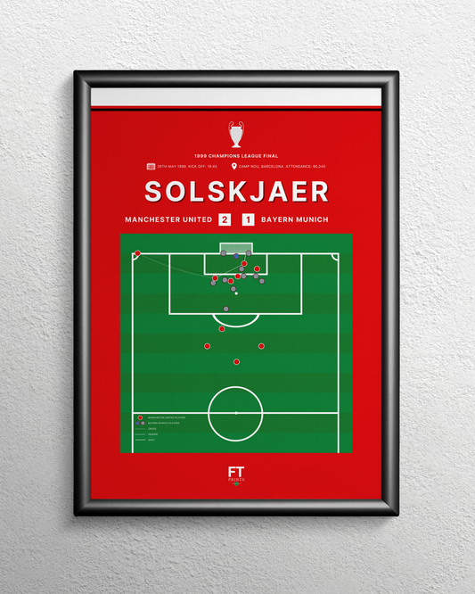 Solskjær's goal vs. Bayern Munich to win the Champions League