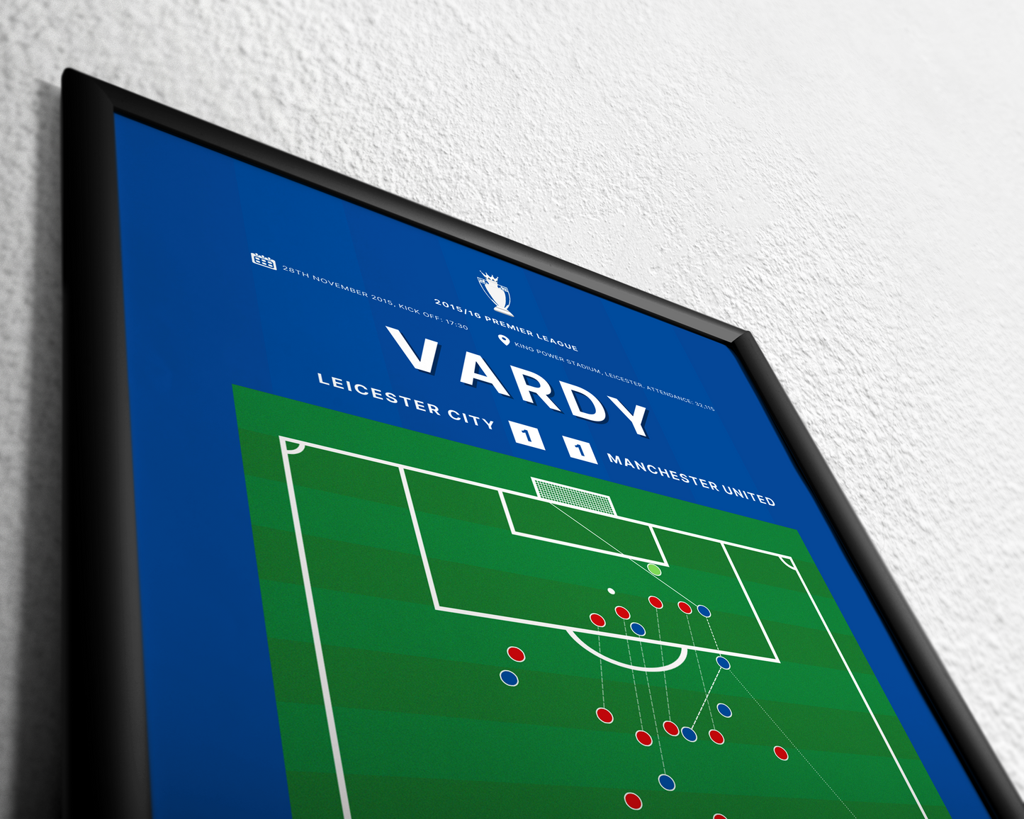 Vardy's goal vs. Manchester United