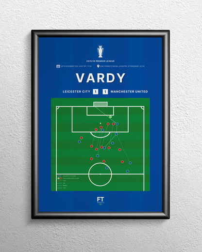 Vardy's goal vs. Manchester United