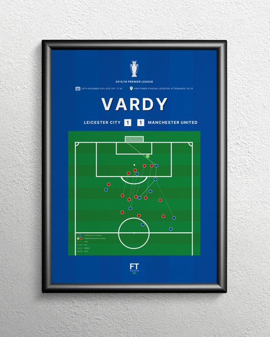 Vardy's goal vs. Manchester United