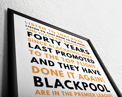 Blackpool are in the Premier League!