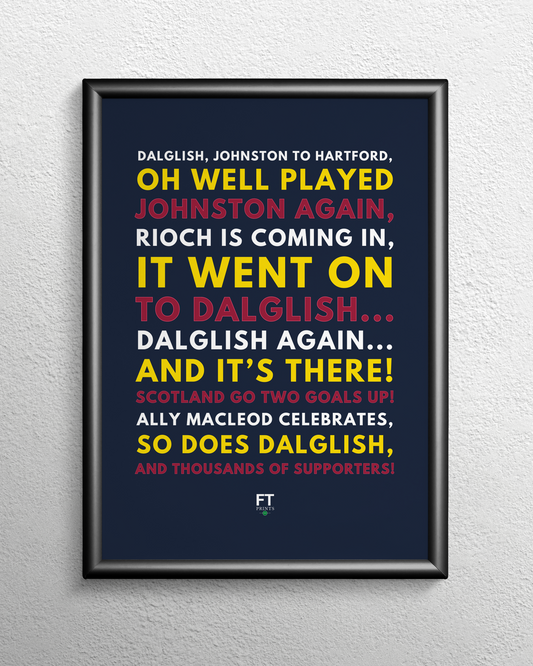 Kenny Dalglish - It's there! Scotland go two goals up!