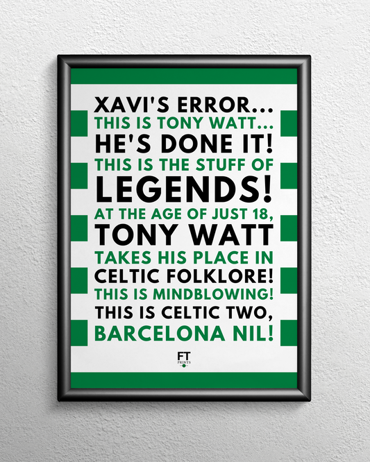 Tony Watt - The stuff of legends!
