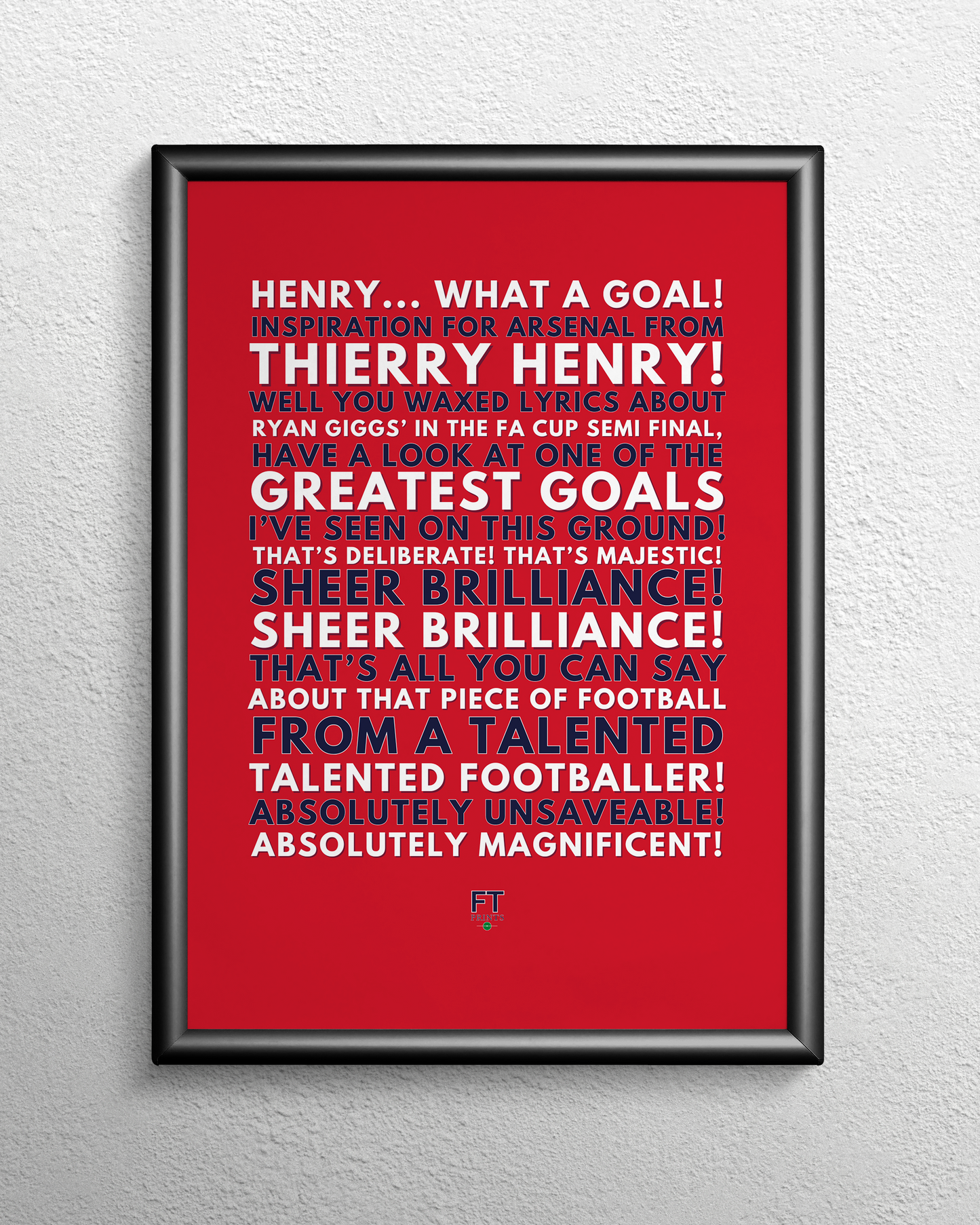 Thierry Henry - Absolutely unsaveable! Absolutely magnificent!