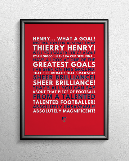 Thierry Henry - Absolutely unsaveable! Absolutely magnificent!