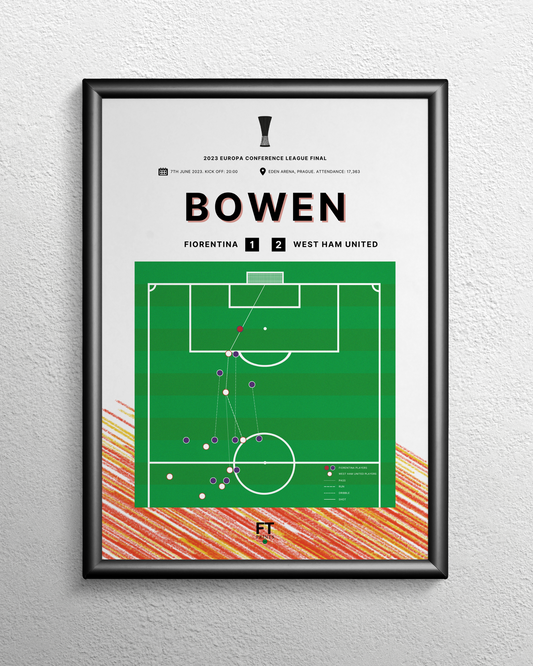 Bowen's goal vs. Fiorentina to win the Europa Conference League