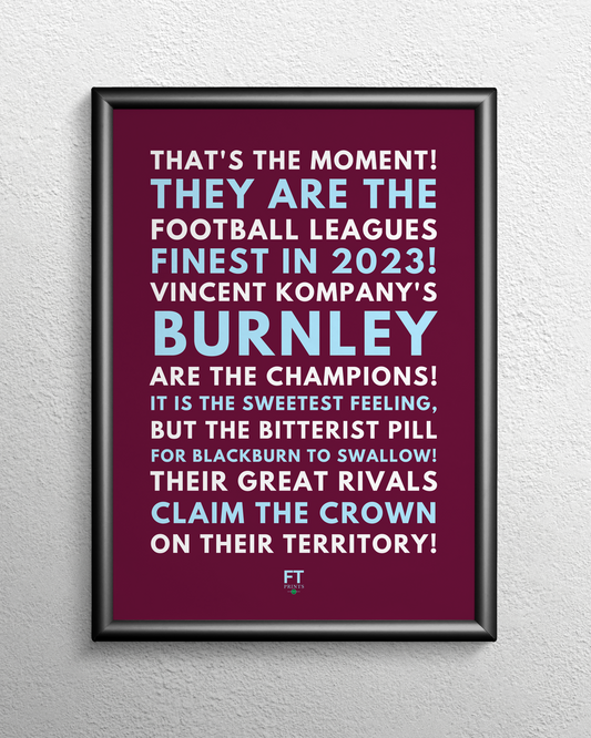 Burnley are the Champions!