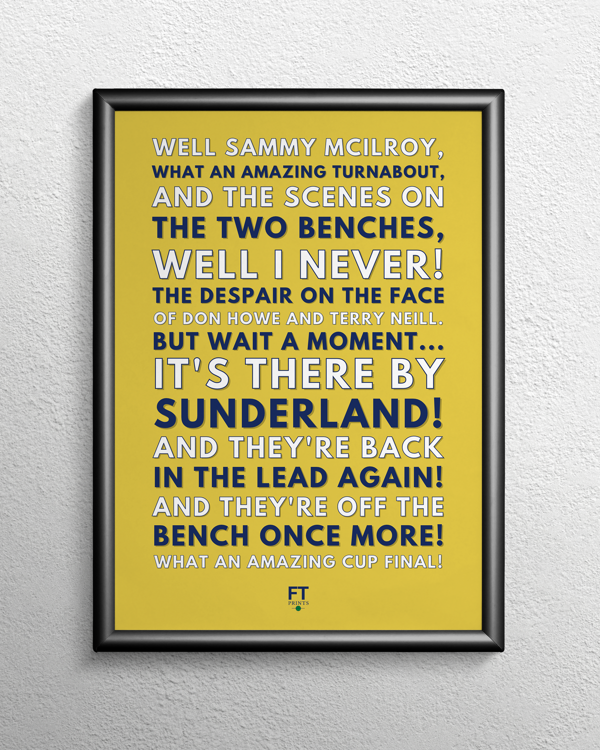 Alan Sunderland - What an amazing cup final!