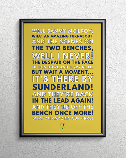 Alan Sunderland - What an amazing cup final!