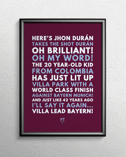 Jhon Durán - Villa lead Bayern!