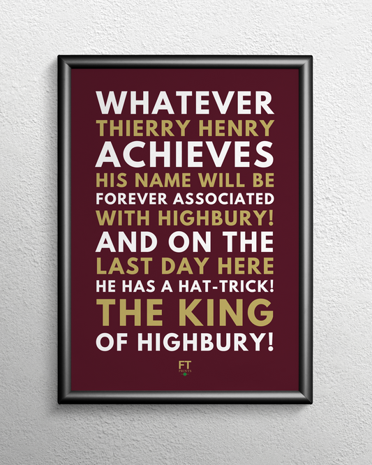 Thierry Henry - The King of Highbury!