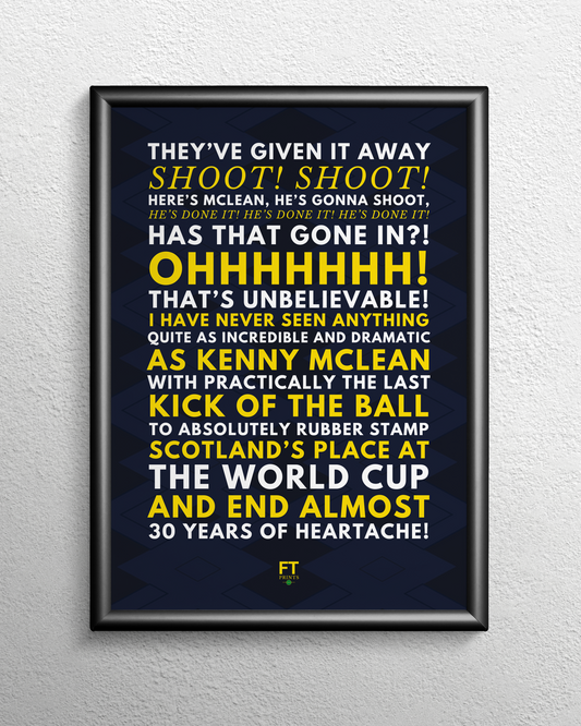 Kenny McLean - Has that gone in?! Ohhhh! That's Unbelievable!