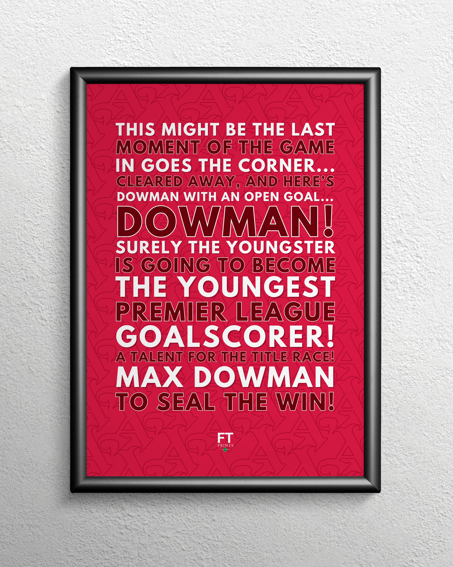 Max Dowman - The youngest Premier League goalscorer! (Burgundy)