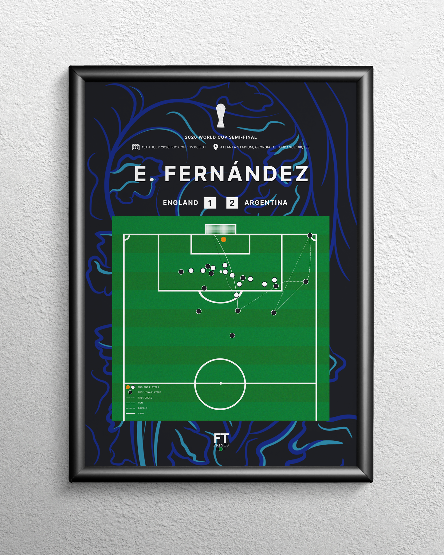 Fernández' goal vs. England