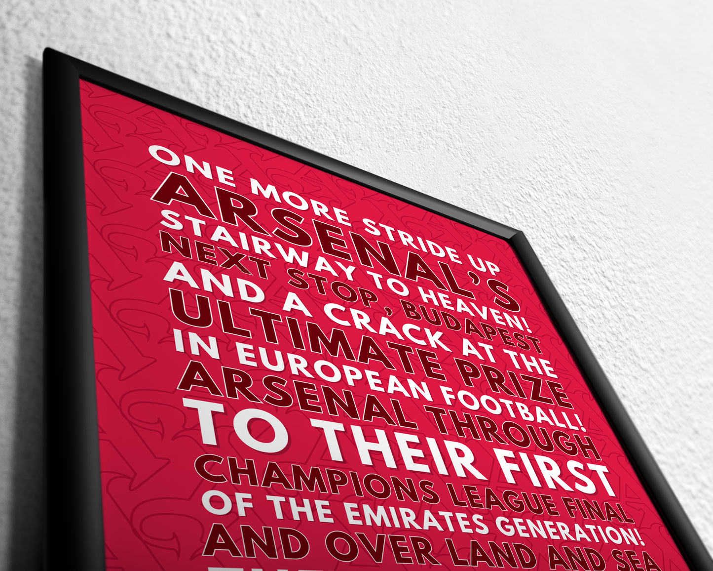Arsenal - Next stop, Budapest! (Burgundy)