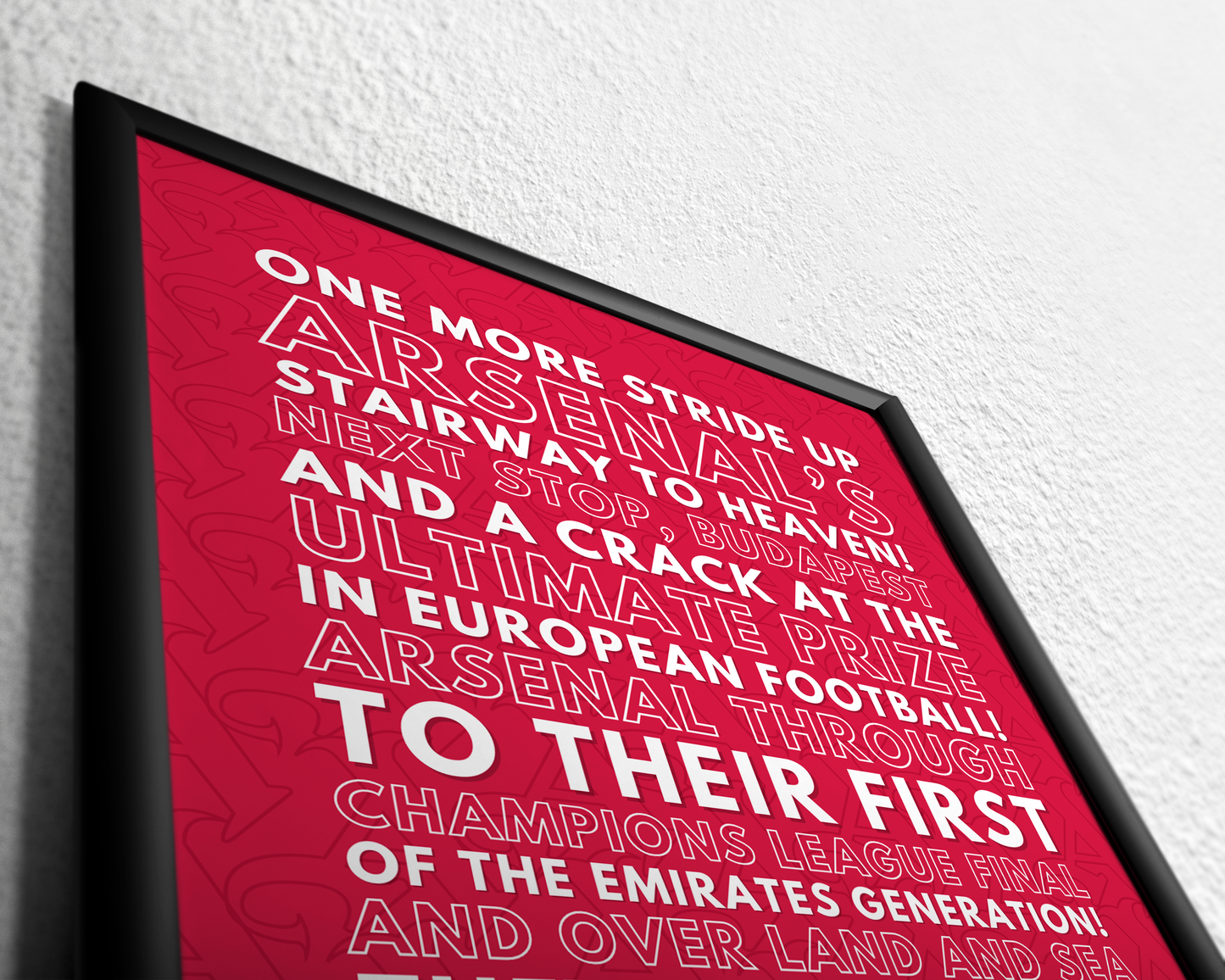 Arsenal - Next stop, Budapest! (White)