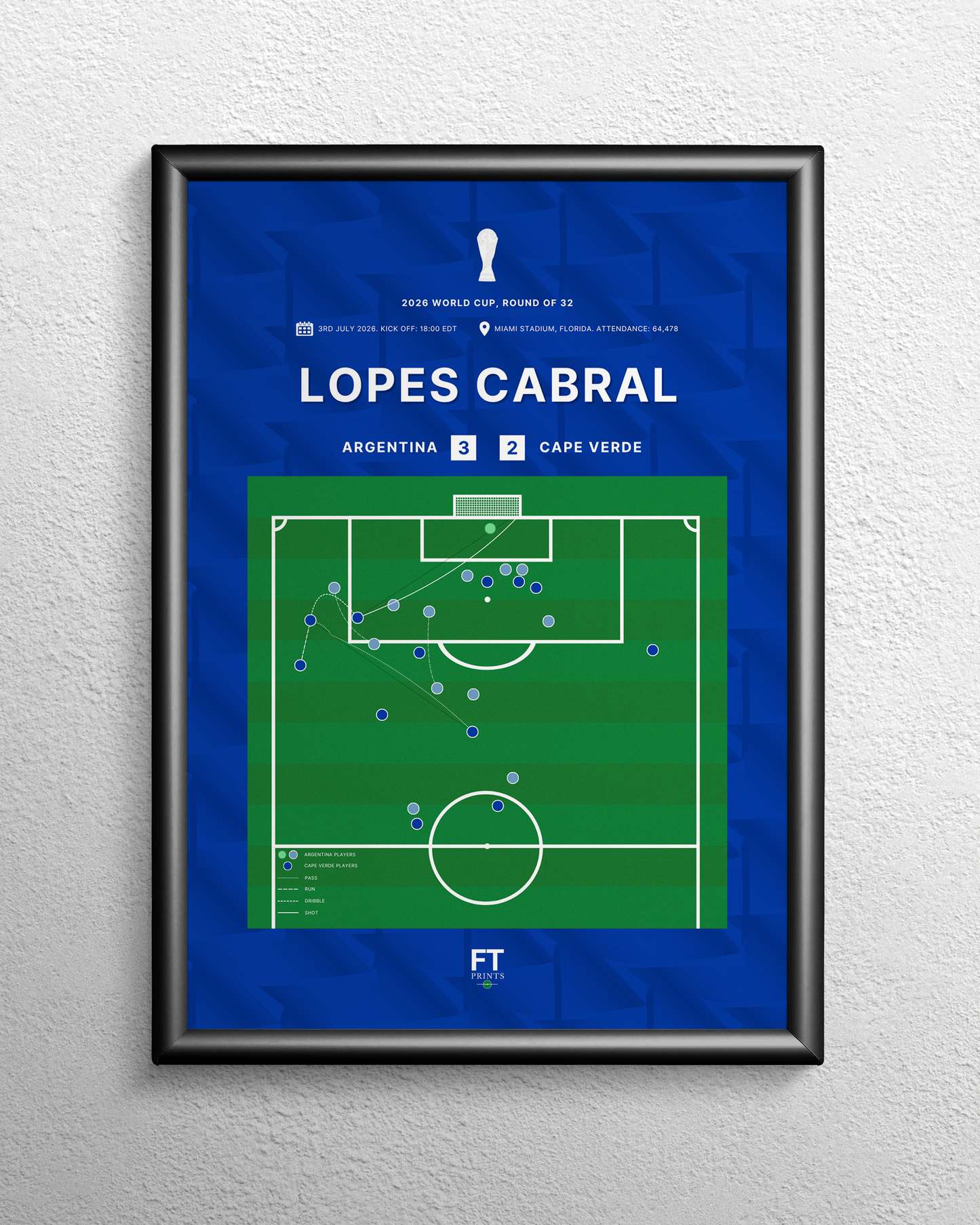 Lopes Cabral's goal vs. Argentina