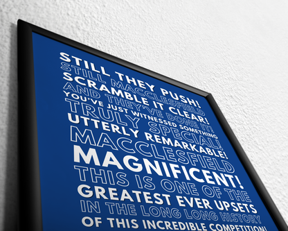 Macclesfield - You've just witnessed something truly special!