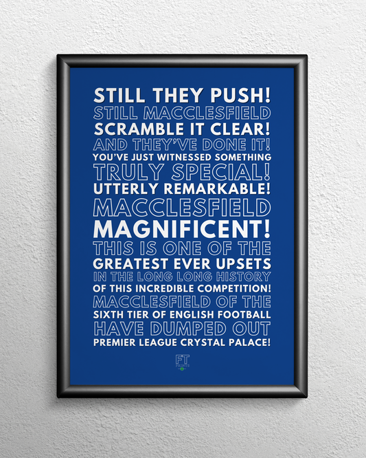 Macclesfield - You've just witnessed something truly special!
