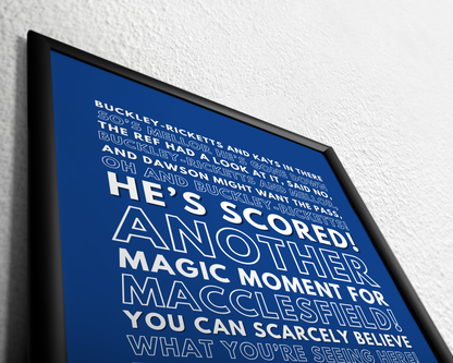Isaac Buckley-Ricketts - Another magic moment for Macclesfield!