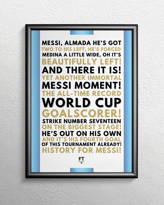 Lionel Messi - The all-time record World Cup goalscorer!