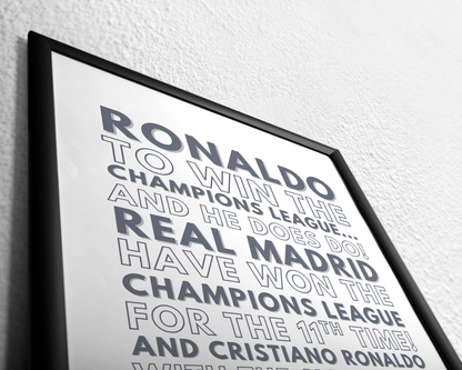 Cristiano Ronaldo - To win the Champions League... And he does do!