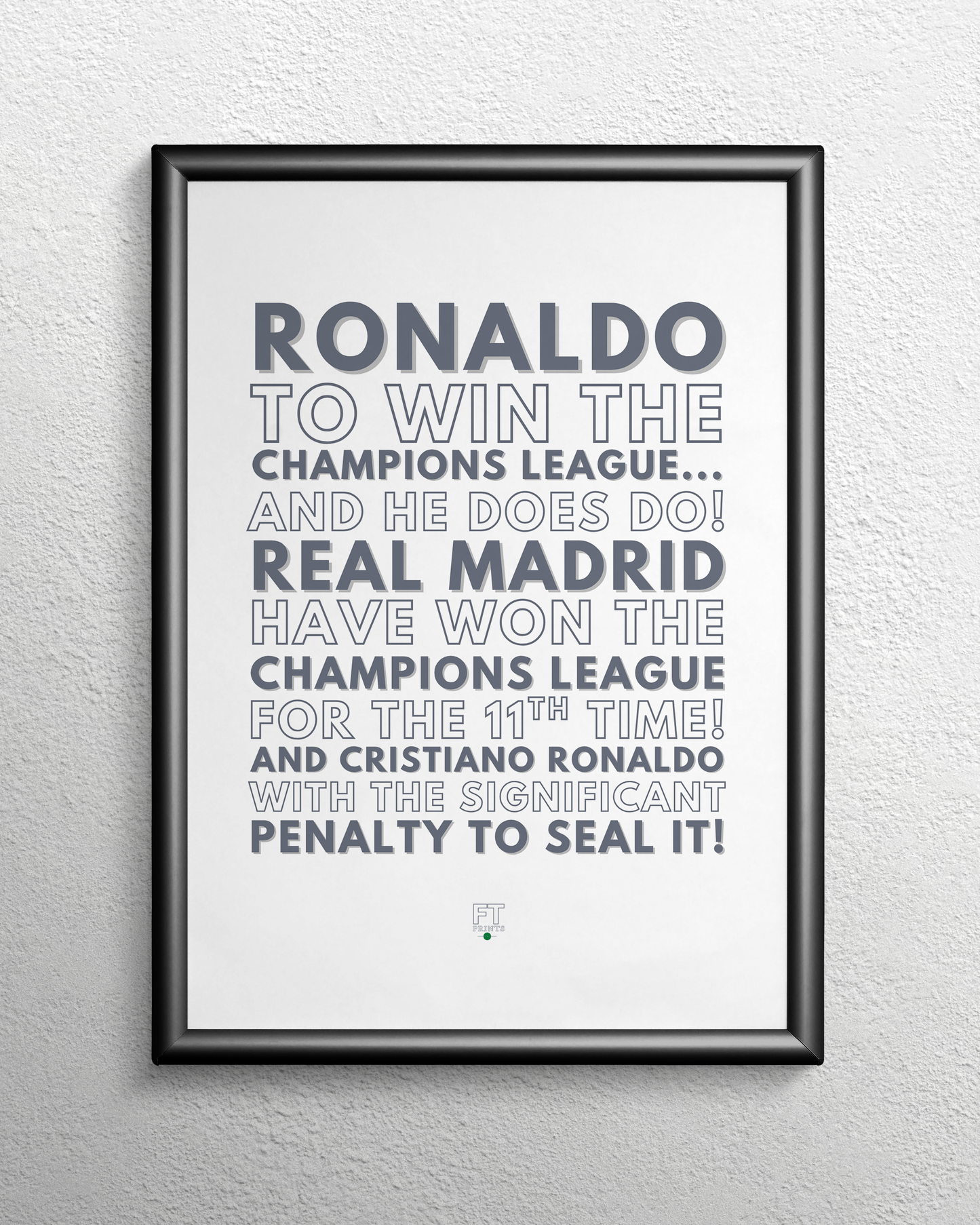 Cristiano Ronaldo - To win the Champions League... And he does do!