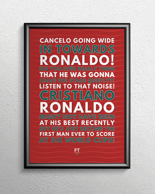 Cristiano Ronaldo - The first man ever to score at six World Cups!
