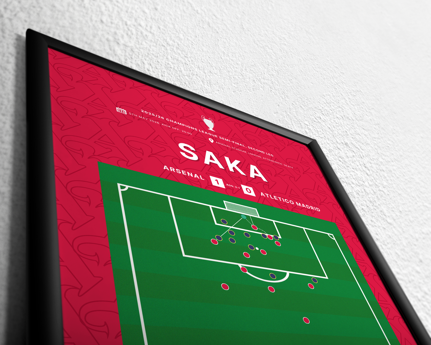 Saka's goal vs. Atletico Madrid