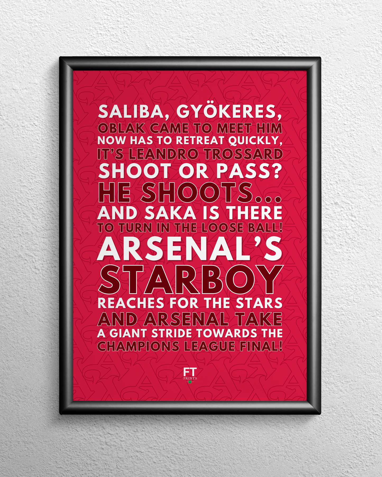 Bukayo Saka - Arsenal take a giant stride towards the Champions League final! (Burgundy)