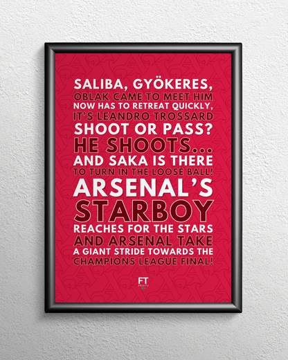 Bukayo Saka - Arsenal take a giant stride towards the Champions League final! (Burgundy)