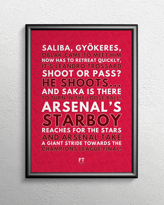 Bukayo Saka - Arsenal take a giant stride towards the Champions League final! (Burgundy)