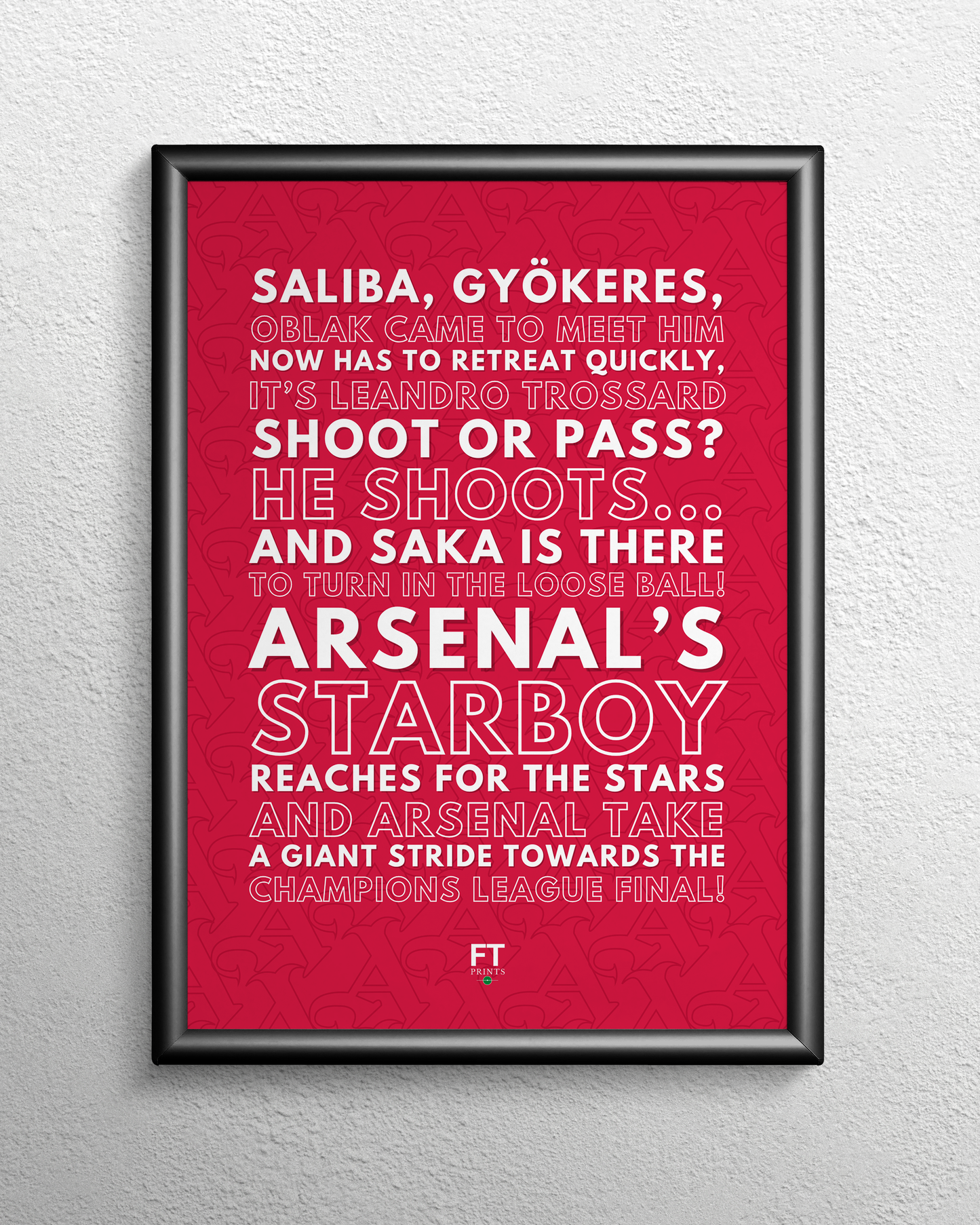 Bukayo Saka - Arsenal take a giant stride towards the Champions League final! (White)