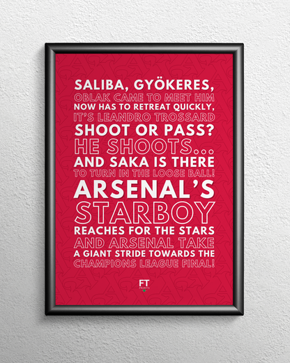 Bukayo Saka - Arsenal take a giant stride towards the Champions League final! (White)