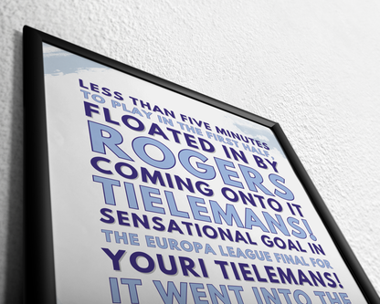 Youri Tielemans - Sensational goal in the Europa League final!