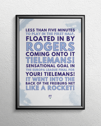 Youri Tielemans - Sensational goal in the Europa League final!