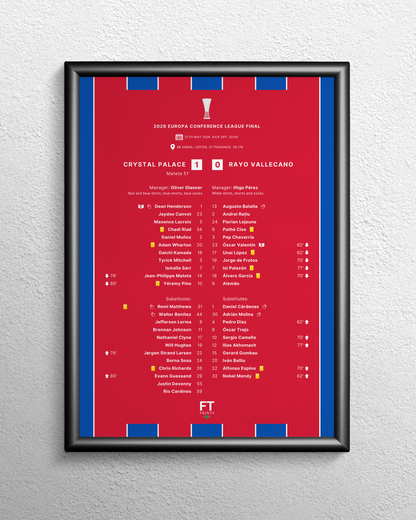 Crystal Palace 1-0 Rayo Vallecano