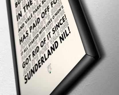 Ben Waine - It's Port Vale one Sunderland nil!