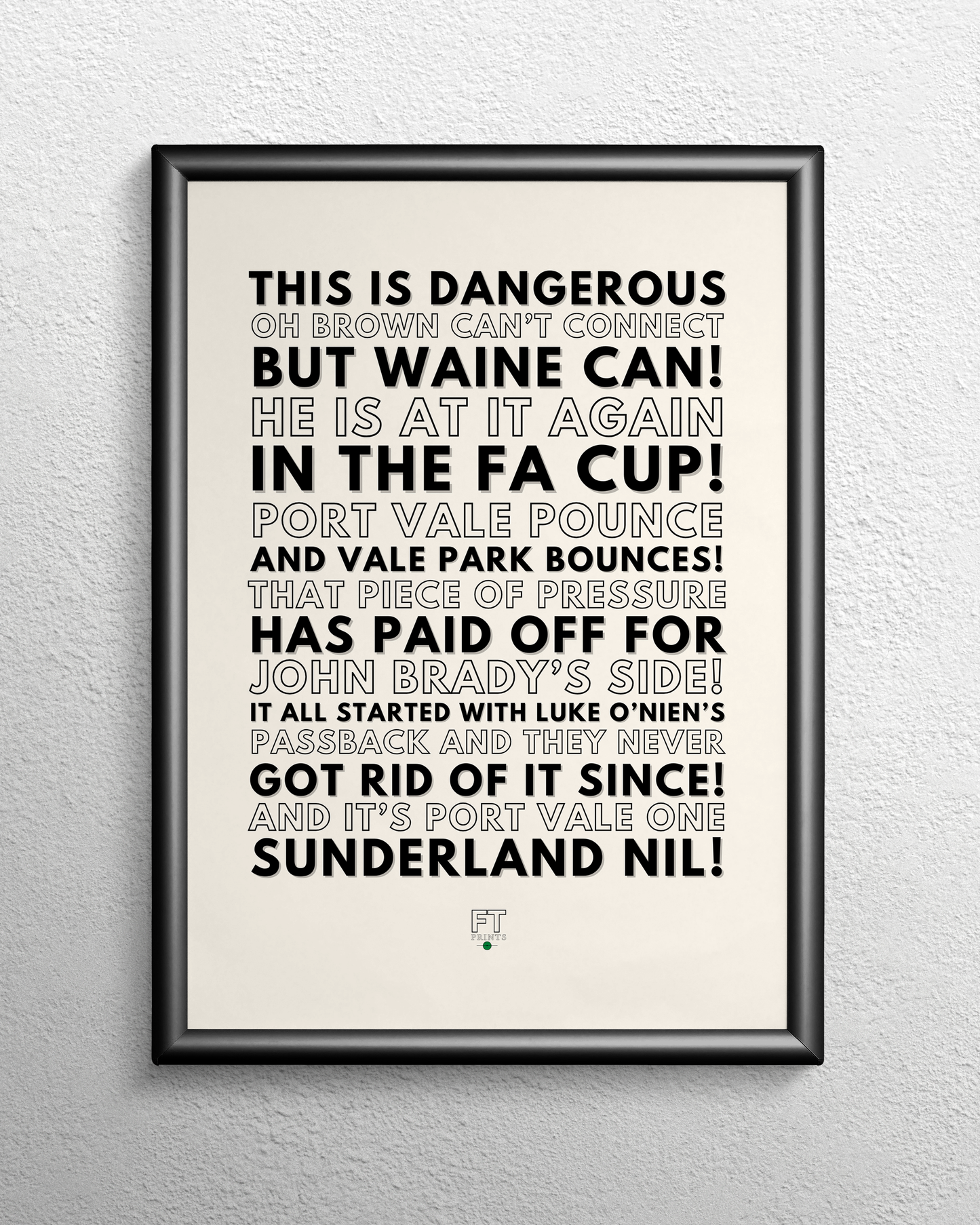 Ben Waine - It's Port Vale one Sunderland nil!