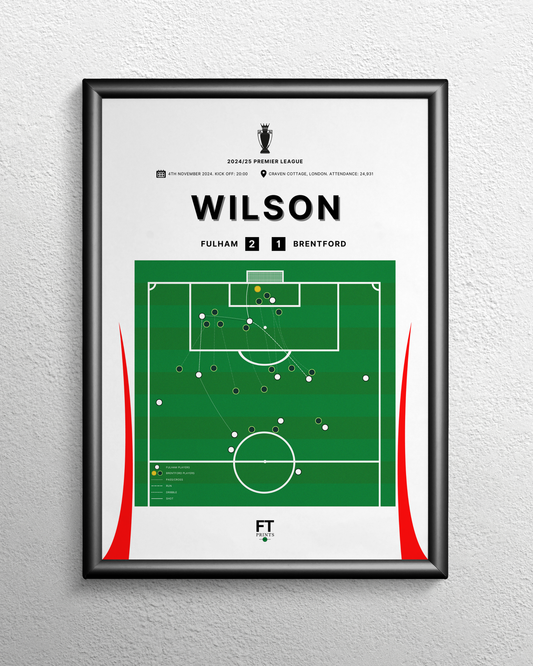 Wilson's second goal vs. Brentford