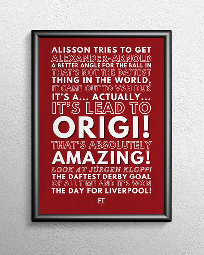 Divock Origi - The daftest derby goal of all time!