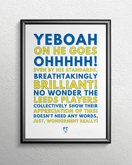Tony Yeboah - Breathtakingly brilliant!